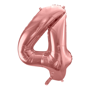Ballon Chiffre 4 Rose Gold 90 cm