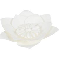 Fleur En Papier Clématite Blanc 20 cm