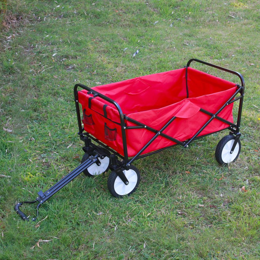 Chariot Pliable Multifonction Rouge