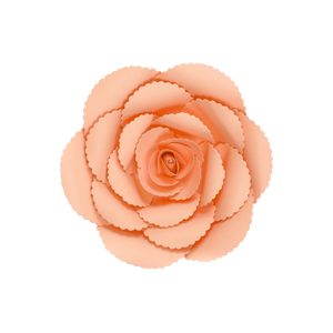 Fleur En Papier Rose Ancienne Pêche 20 cm