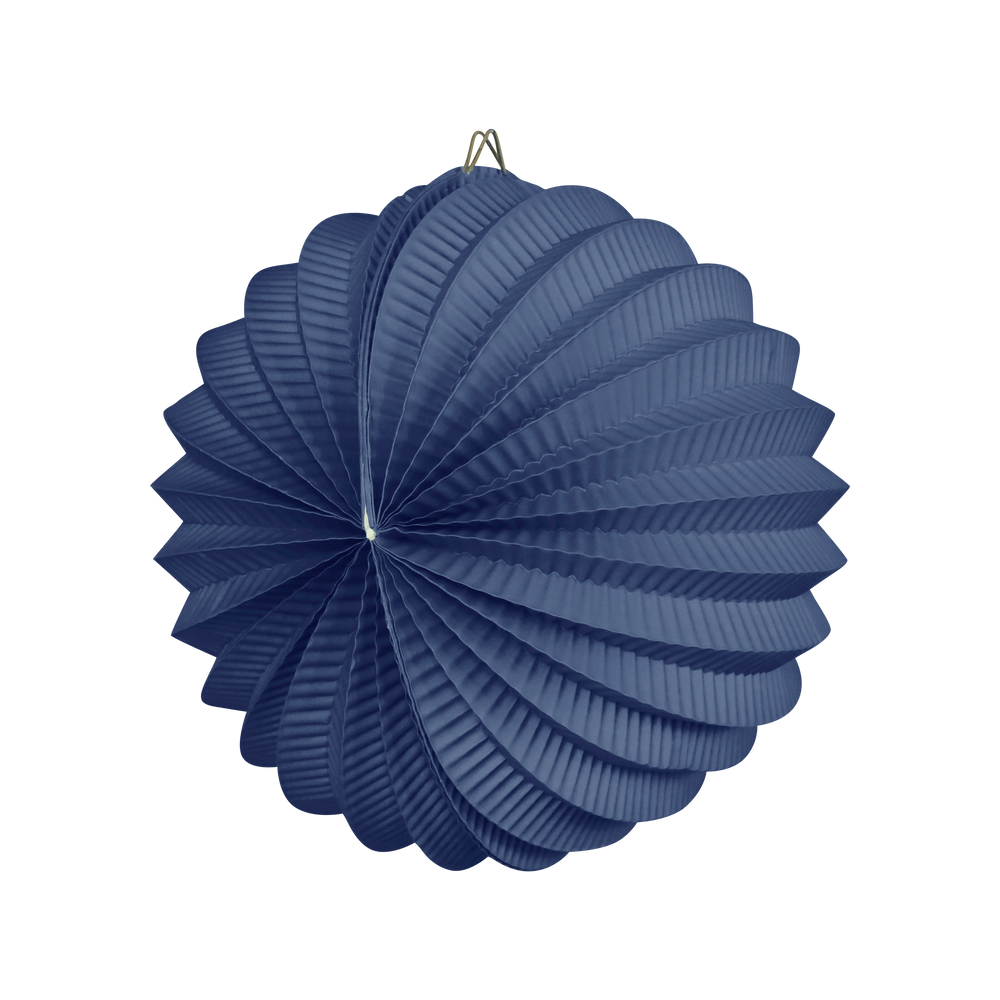 Lampion rond 20cm Bleu Roi