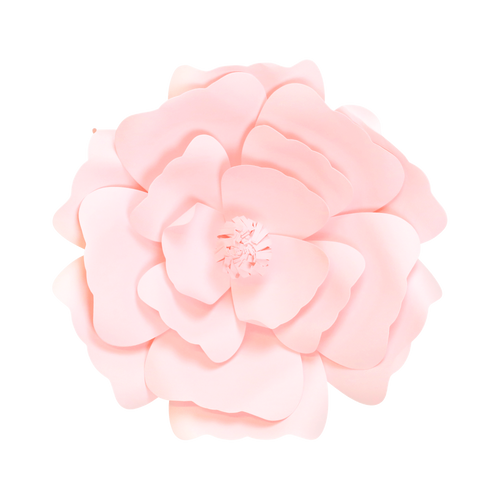 Fleur En Papier Anémone Rose Pâle 30 cm