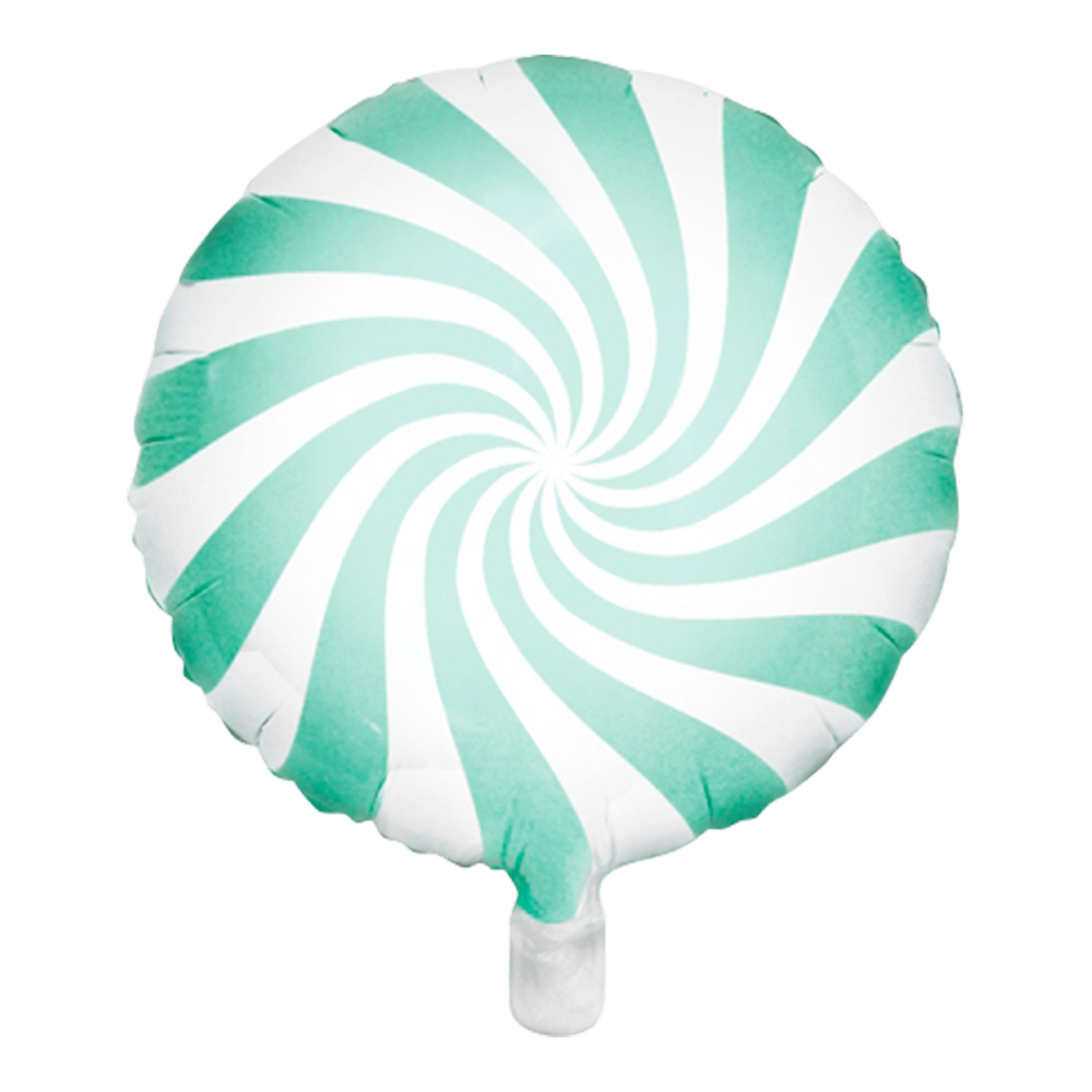 Ballon Bonbon Aluminium vert d'eau 45cm
