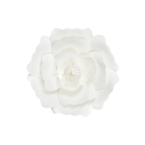 Fleur En Papier Anémone Blanc 20 cm