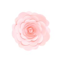 Fleur En Papier Rose Rose Pâle 20 cm