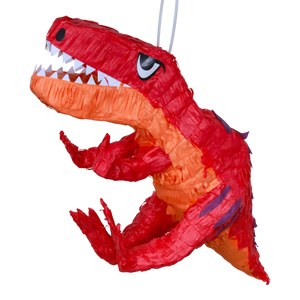 Pinata Dinosaure T-Rex Rouge et Orange 64 cm
