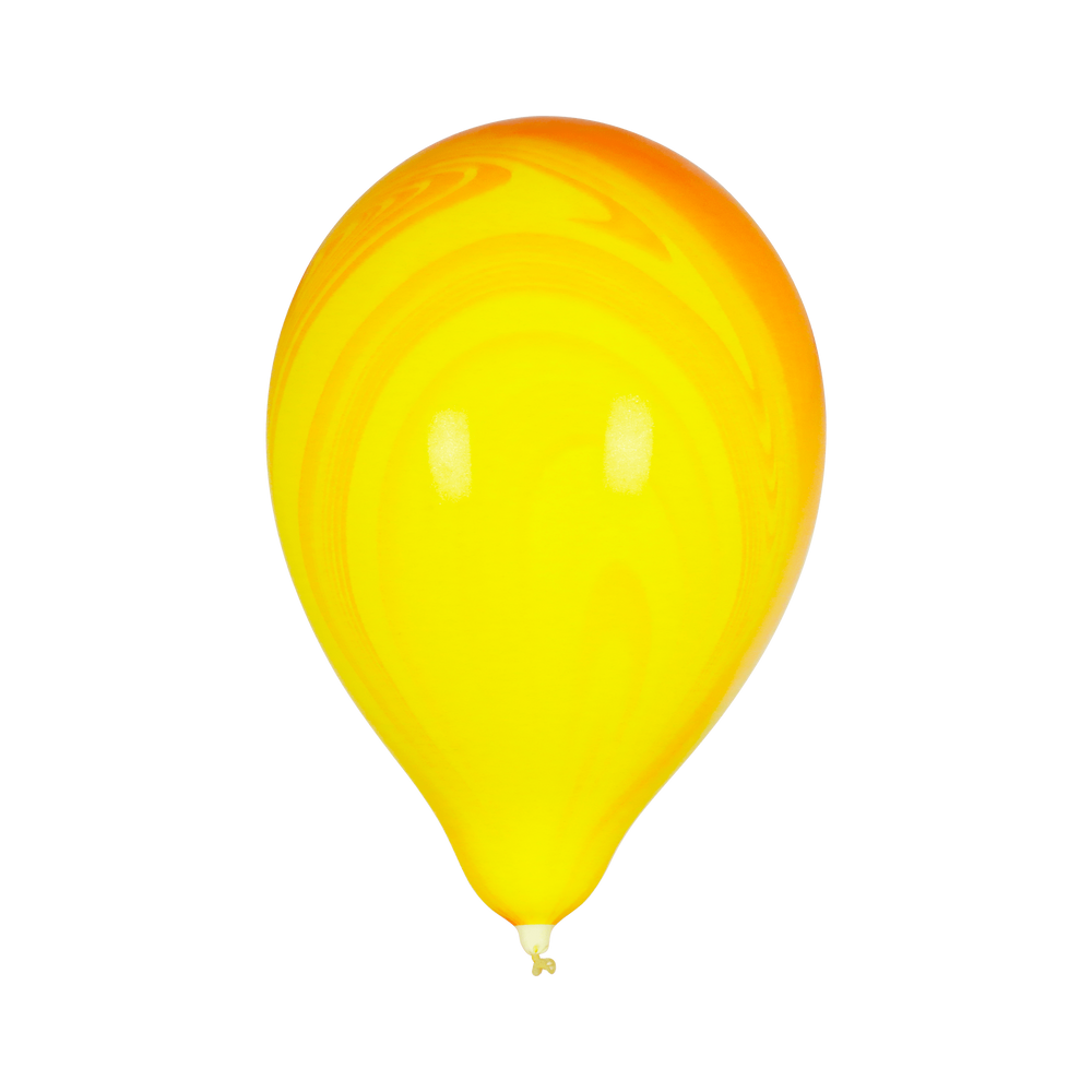 Ballon Marbré Jaune et Orange