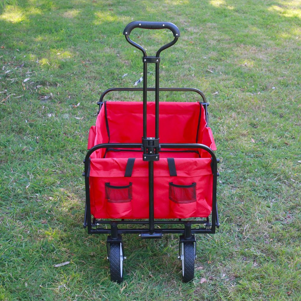Chariot Pliable Multifonction Rouge