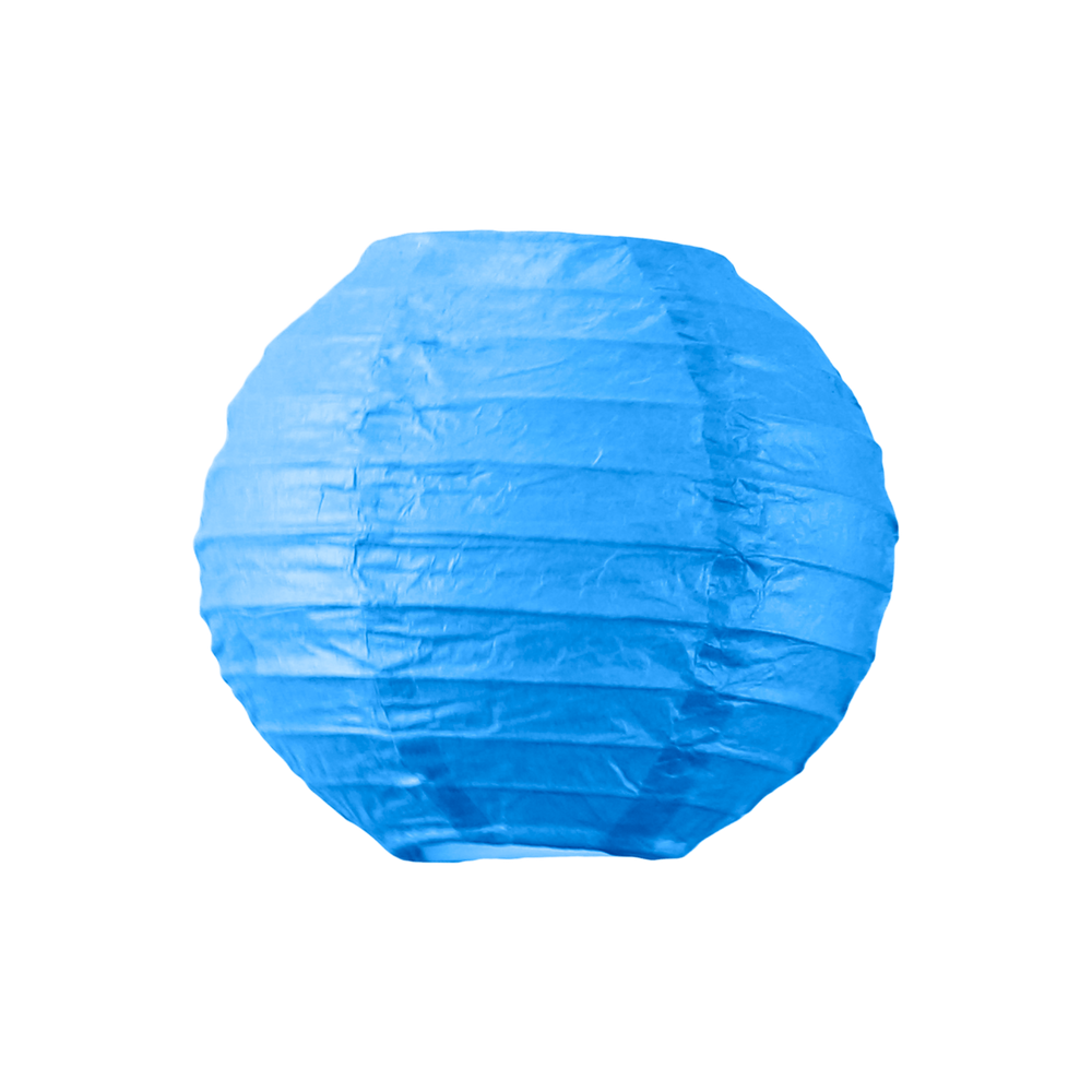 Boule papier 10cm Bleu roi
