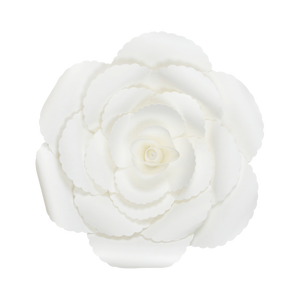 Fleur En Papier Rose Ancienne Blanc 30 cm