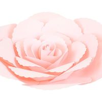Fleur En Papier Rose Ancienne Rose Pâle 30 cm