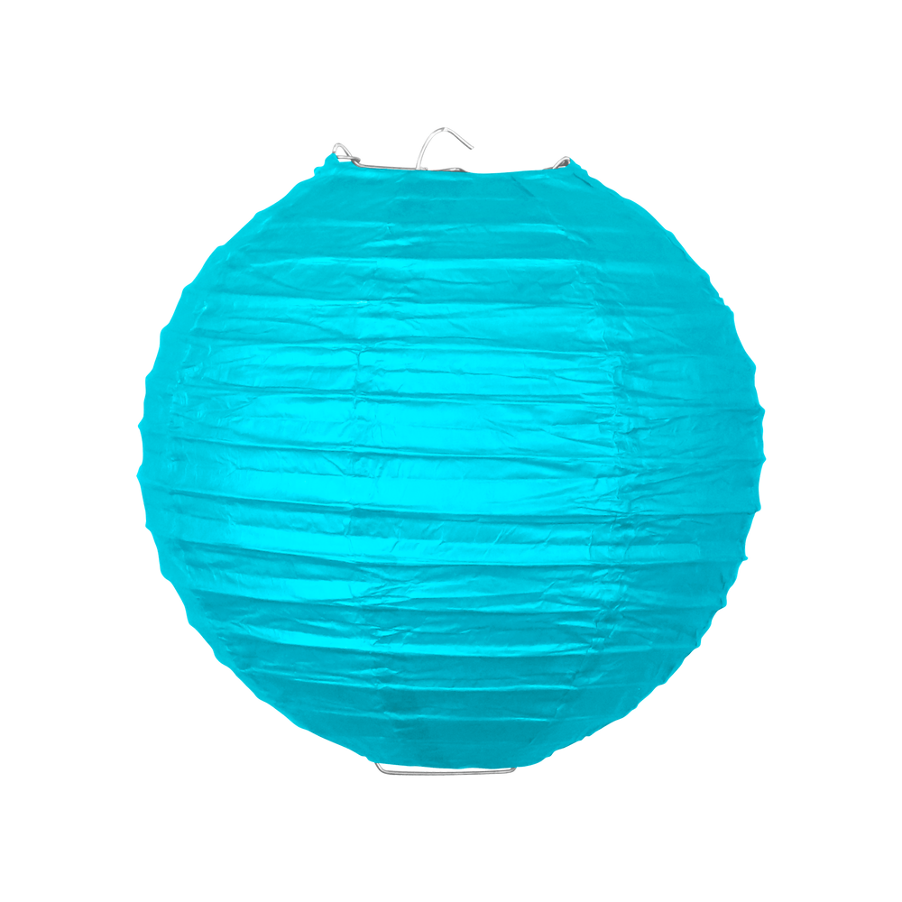 Boule papier 20 cm Turquoise