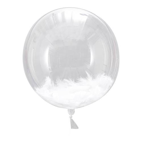 Ballon Plumes Blanches 45 cm x3