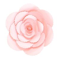 Fleur En Papier Rose Ancienne Rose Pâle 30 cm