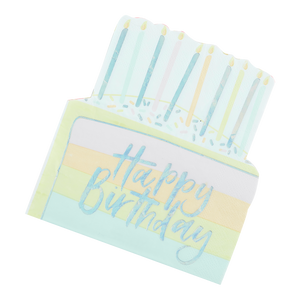 Serviette Papier Happy Birthday Pastel x16